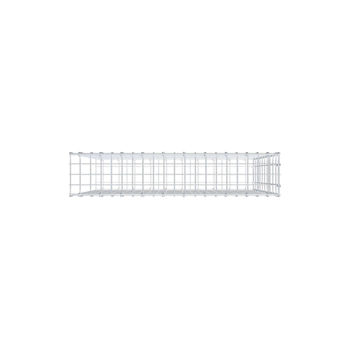 Gabbione aggiuntivo tipo 2 100 cm x 100 cm x 20 cm, maglia 5 cm x 10 cm, anello a C