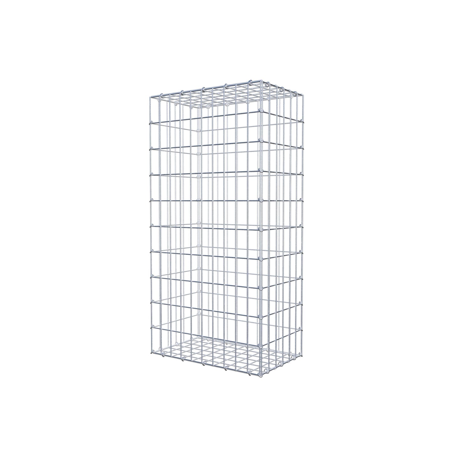 Gabion 100 cm x 30 cm x 50 cm (L x H x D), maskstorlek 5 cm x 10 cm, C-ring