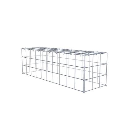 Gabião Tipo 3 100 cm x 30 cm x 30 cm (C x A x P), malhagem 10 cm x 10 cm, anel C