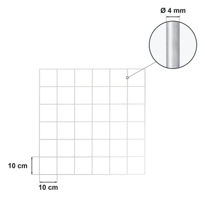 Gabião 80 cm x 40 cm x 30 cm (C x A x P), malhagem 10 cm x 10 cm, espiral