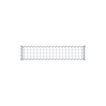 Gabion rapporté type 3 100 cm x 20 cm x 20 cm (L x H x P), mailles 5 cm x 5 cm, spirale