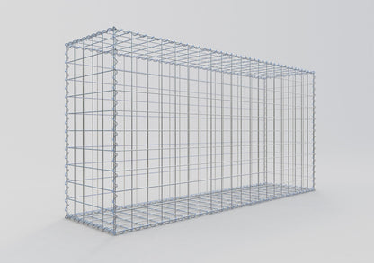 Gabion 200 cm x 100 cm x 50 cm (L x H x D), mesh size 10 cm x 10 cm, spiral
