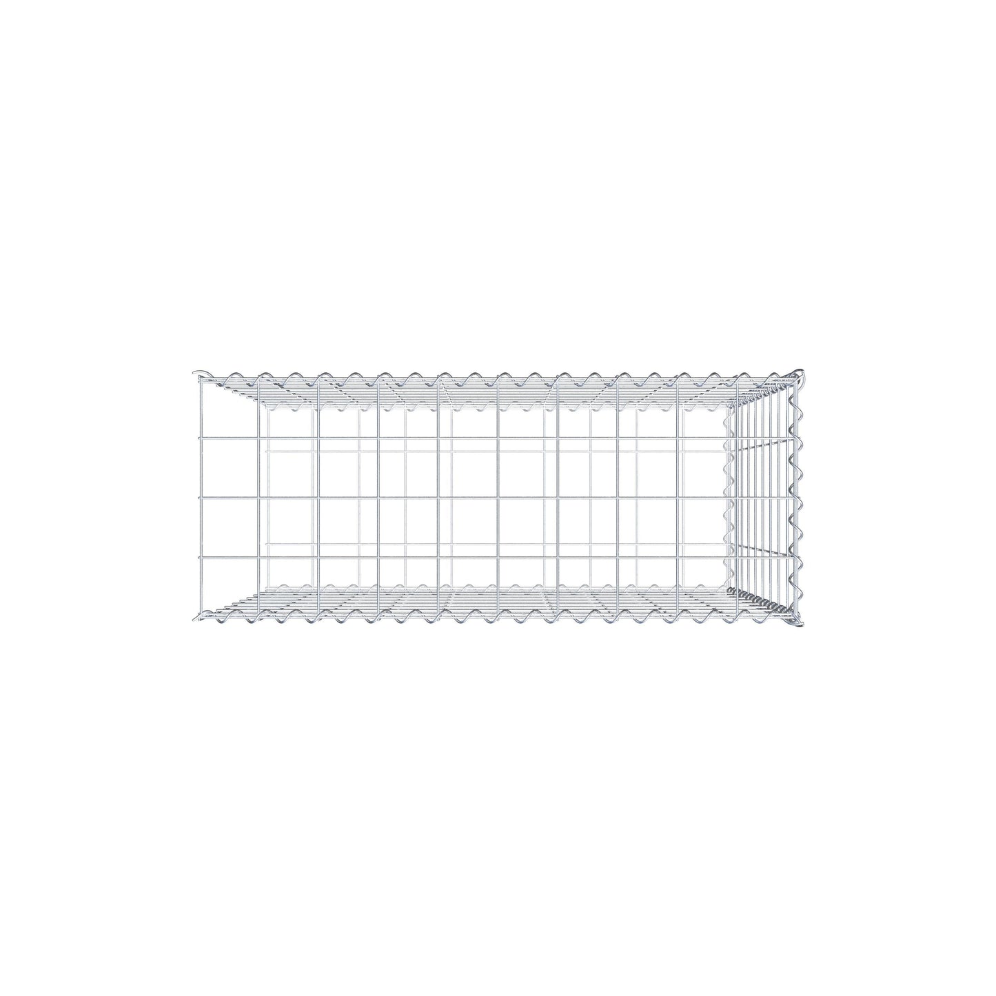 Extra gabion typ 2 100 cm x 90 cm x 40 cm (L x H x D), maskstorlek 10 cm x 10 cm, spiral