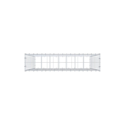 Gavión 100 cm x 90 cm x 20 cm (L x A x P), malla 10 cm x 10 cm, anillo en C