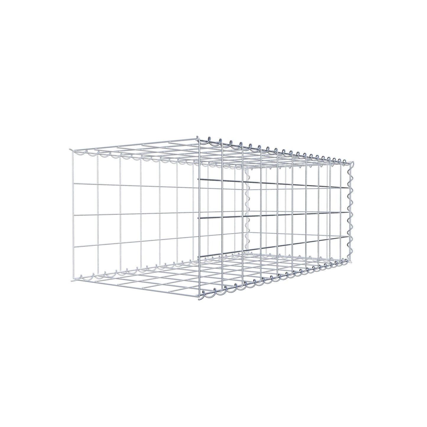 Gavión adicional tipo 2 100 cm x 40 cm x 50 cm (L x A x P), malla 10 cm x 10 cm, en espiral