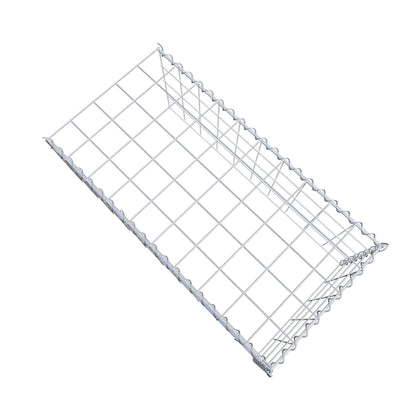 Opvokset gabion type 4 100 cm x 40 cm x 50 cm (L x H x D), maskestørrelse 10 cm x 10 cm, spiral