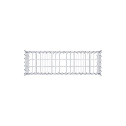 Gabion 100 cm x 30 cm x 30 cm (L x H x D), maskstorlek 5 cm x 10 cm, spiral