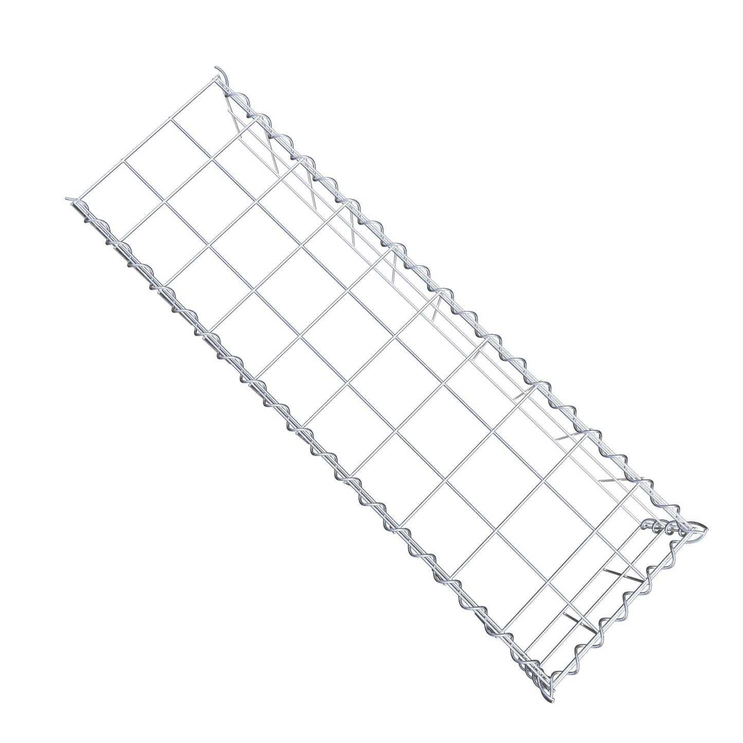 Extra gabion typ 4 100 cm x 20 cm x 30 cm (L x H x D), maskstorlek 10 cm x 10 cm, spiral