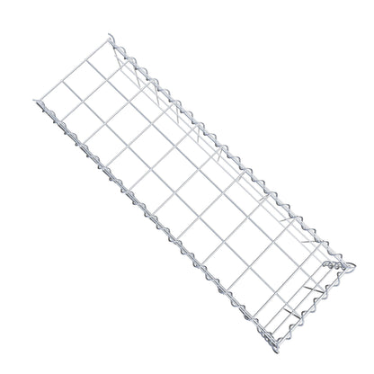 Extra gabion typ 4 100 cm x 20 cm x 30 cm (L x H x D), maskstorlek 10 cm x 10 cm, spiral