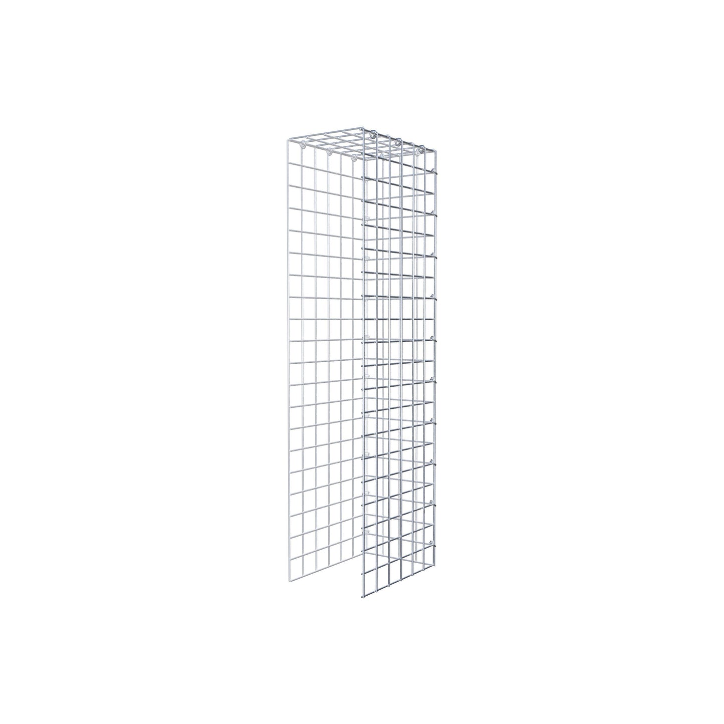 Gabião Tipo 4 100 cm x 30 cm x 20 cm (C x A x P), malhagem 5 cm x 5 cm, anel C
