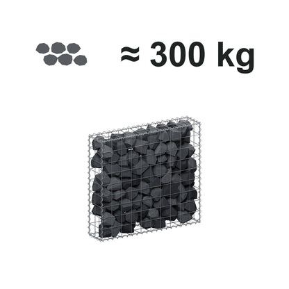 Gabião 100 cm x 90 cm x 20 cm (C x A x P), malhagem 10 cm x 10 cm, espiral
