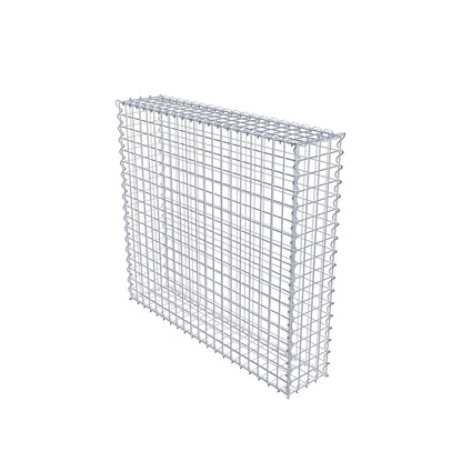 Gabion 100 cm x 90 cm x 20 cm (L x H x D), maskstorlek 5 cm x 5 cm, spiral