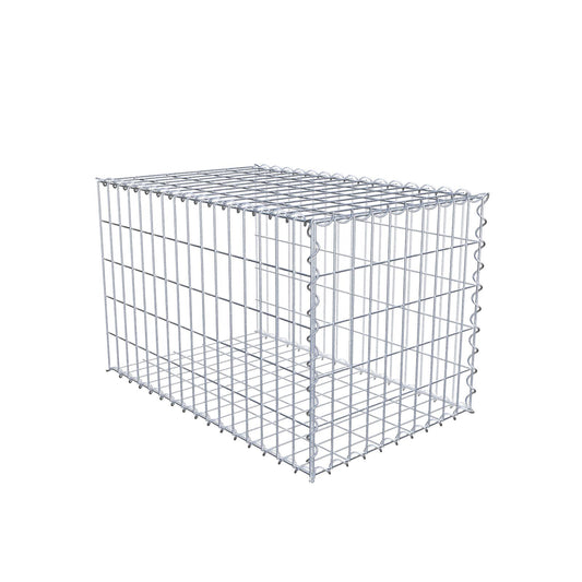 Gabião tipo 2 80 cm x 50 cm x 50 cm (C x A x P), malhagem 5 cm x 10 cm, espiral