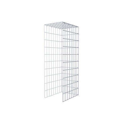Gabbione aggiuntivo tipo 4 100 cm x 40 cm x 30 cm (L x H x P), maglia 5 cm x 10 cm, anello a C