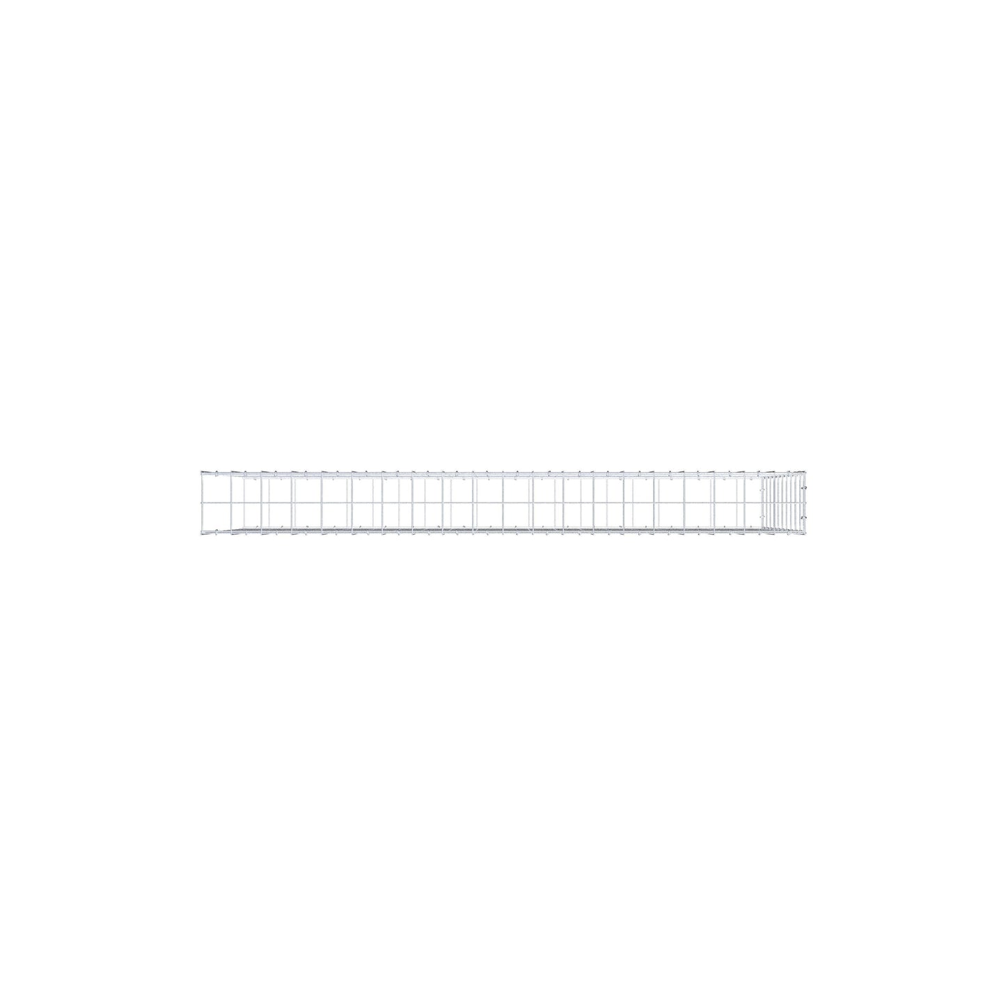 Fourche rapportée type 2 200 cm x 100 cm x 20 cm (L x H x P), mailles 10 cm x 10 cm, anneau en C