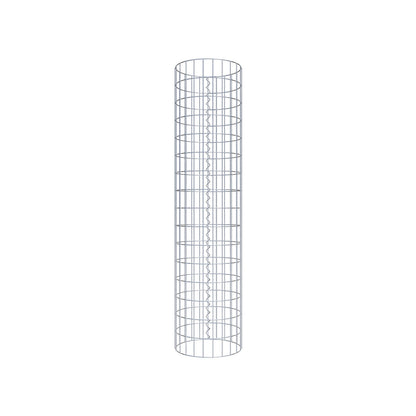 Gabion column around 37 cm diameter, 160 cm height, mesh size 5 cm x 10 cm