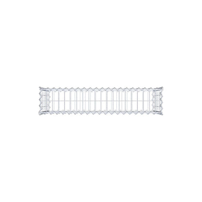Set of 2 gabions 100 cm x 50 cm x 20 cm (L x H x D), mesh size 5 x 10 cm, spiral