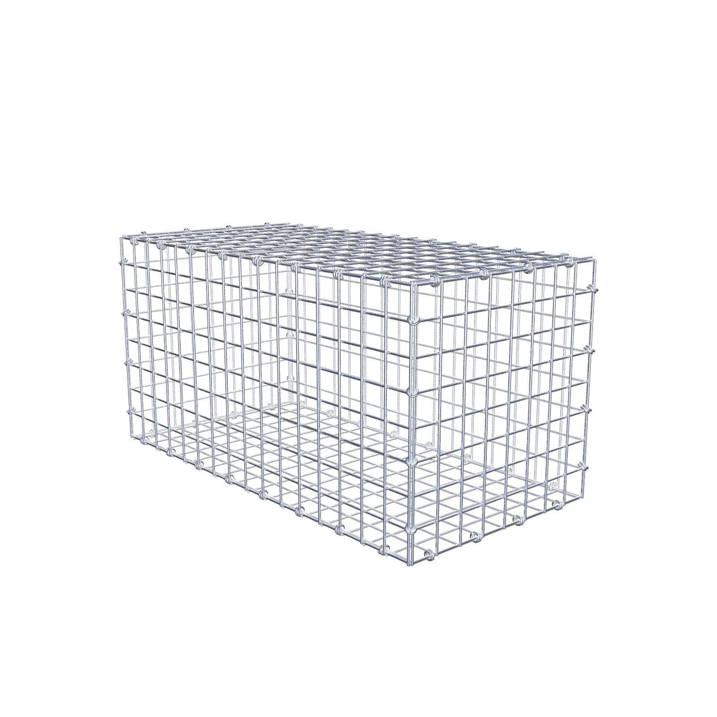 Gabião 80 cm x 40 cm x 40 cm (C x A x P), malhagem 5 x 5 cm, anel espiral