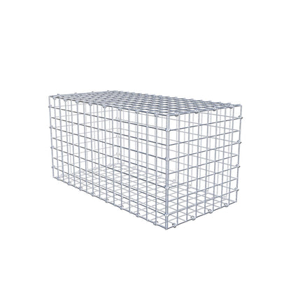 Gabião 80 cm x 40 cm x 40 cm (C x A x P), malhagem 5 x 5 cm, anel espiral
