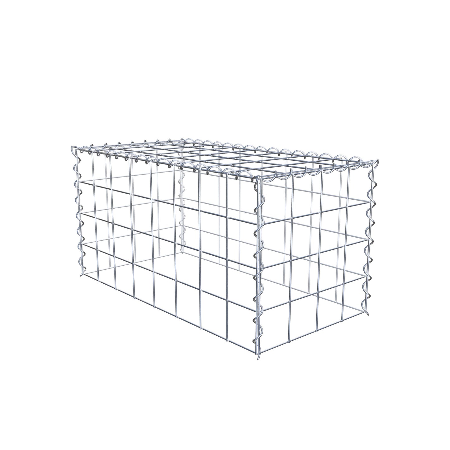 Gabbione aggiuntivo tipo 3 80 cm x 40 cm x 40 cm (L x H x P), maglia 10 cm x 10 cm, spirale