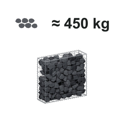 Gabião 100 cm x 90 cm x 30 cm (C x A x P), malhagem 10 cm x 10 cm, espiral