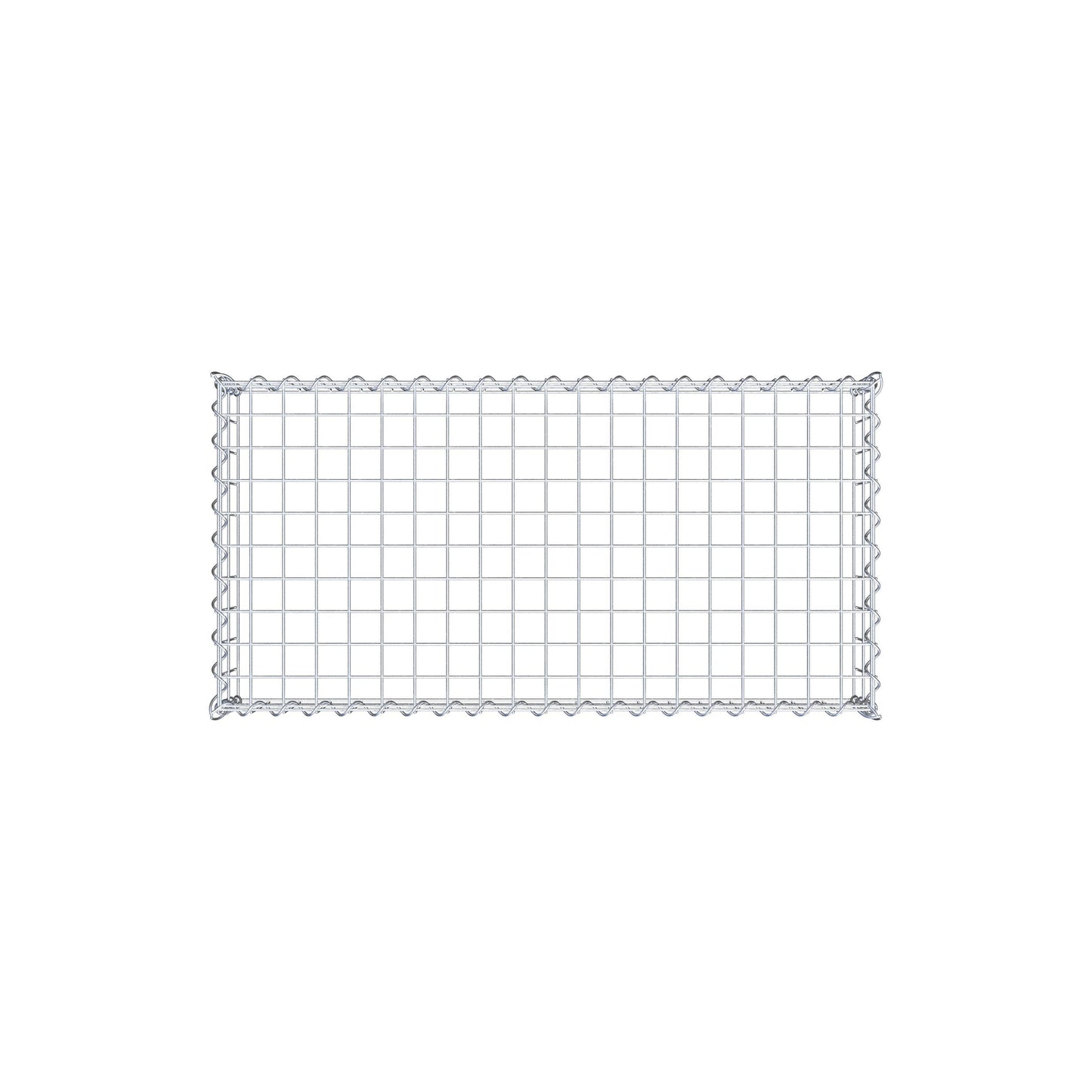 Extra gabion typ 3 100 cm x 20 cm x 50 cm (L x H x D), maskstorlek 5 cm x 10 cm, spiral