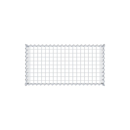 Extra gabion typ 3 100 cm x 20 cm x 50 cm (L x H x D), maskstorlek 5 cm x 10 cm, spiral
