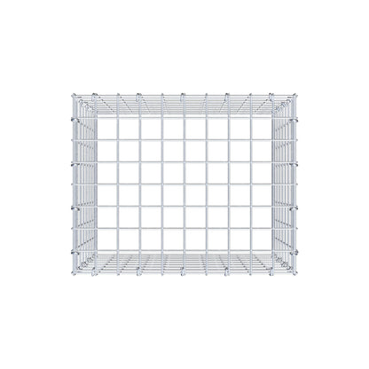 Monteret gabion type 3 50 cm x 40 cm x 40 cm (L x H x D), maskestørrelse 5 cm x 5 cm, C-ring