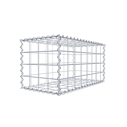 Gabion 80 cm x 40 cm x 40 cm (L x H x D), maskestørrelse 10 cm x 10 cm, spiral