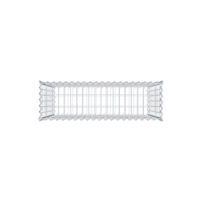 Gabion 100 cm x 90 cm x 30 cm (L x H x P), mailles 5 cm x 10 cm, spirale