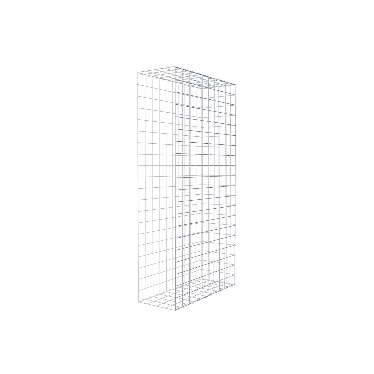 Monteret gabion type 2 200 cm x 100 cm x 40 cm (L x H x D), maskestørrelse 10 cm x 10 cm, C-ring