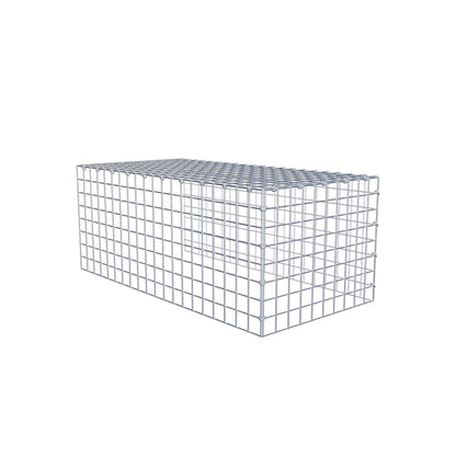 Gabião Tipo 4 100 cm x 40 cm x 50 cm (C x A x P), malhagem 5 cm x 5 cm, anel C