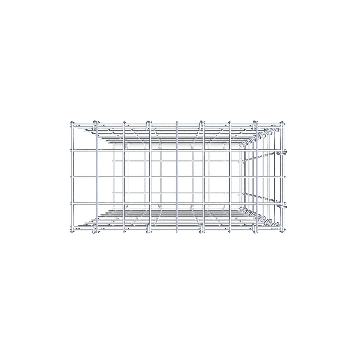 Pile aggiuntivo tipo 2 80 cm x 40 cm x 20 cm, maglia 5 cm x 10 cm, anello a C