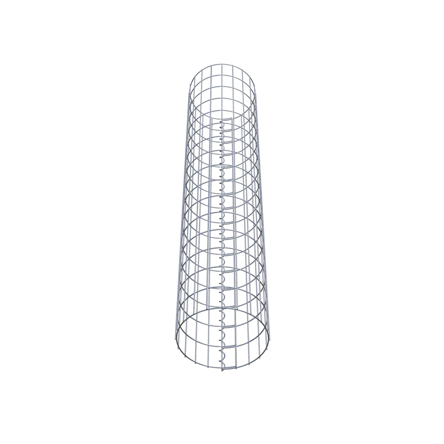 Colonne de gabion ronde 32 cm de diamètre, 160 cm de hauteur, maille 5 cm x 10 cm