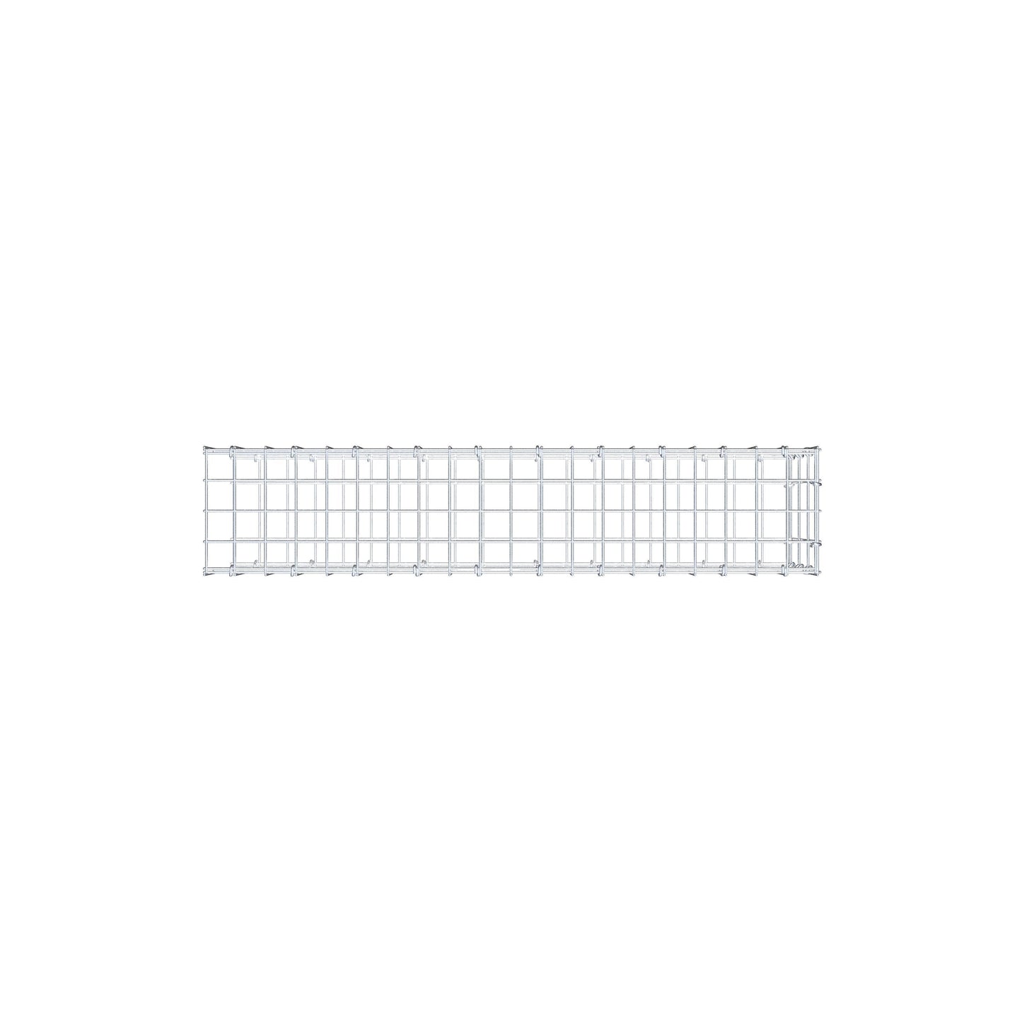 Anbaugabione Typ 2 100 cm x 30 cm x 20 cm, Maschenweite 5 cm x 10 cm, C-Ring