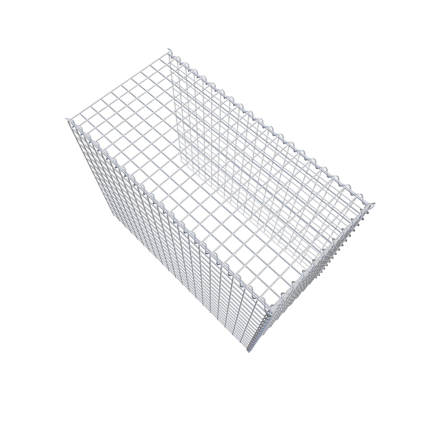 Gabião Tipo 4 100 cm x 80 cm x 50 cm (C x A x P), malhagem 5 cm x 5 cm, espiral