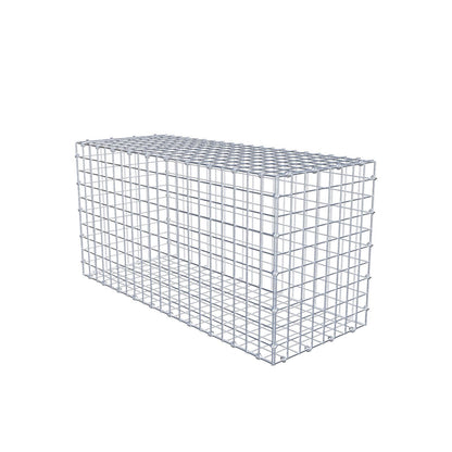 Schanskorf 100 cm x 50 cm x 40 cm (L x H x D), maaswijdte 5 x 5 cm, spiraalring
