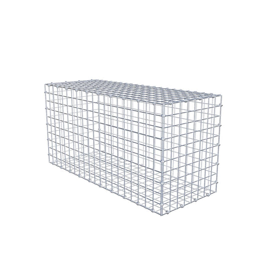 Gabione 100 cm x 50 cm x 40 cm (L x H x T), Maschenweite 5 x 5 cm, Spiralring