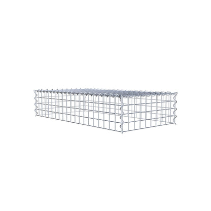 Gavión complementario tipo 3 100 cm x 20 cm x 50 cm (L x A x P), malla 5 cm x 5 cm, espiral