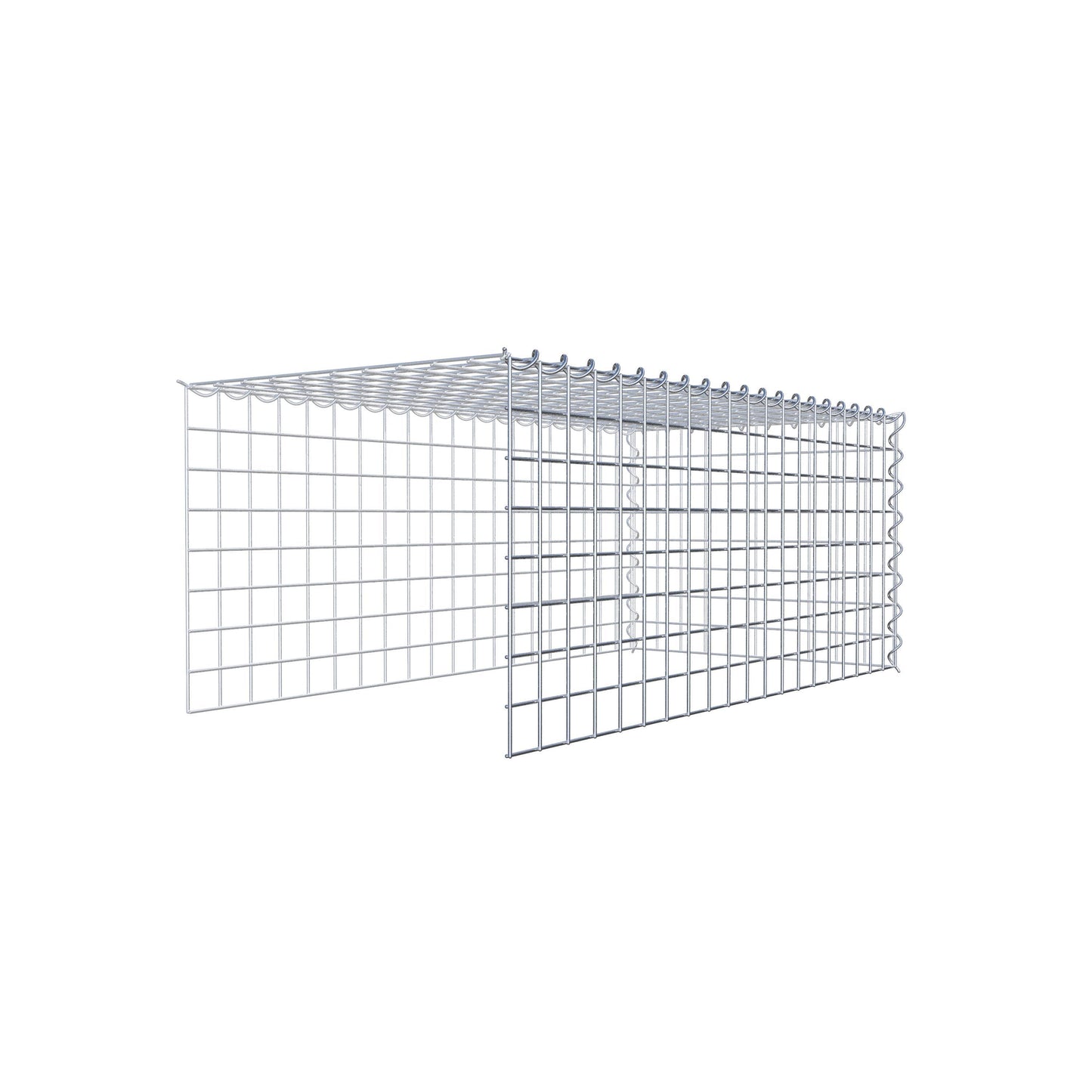 Gabião tipo 4 100 cm x 40 cm x 50 cm (C x A x P), malhagem 5 cm x 5 cm, espiral