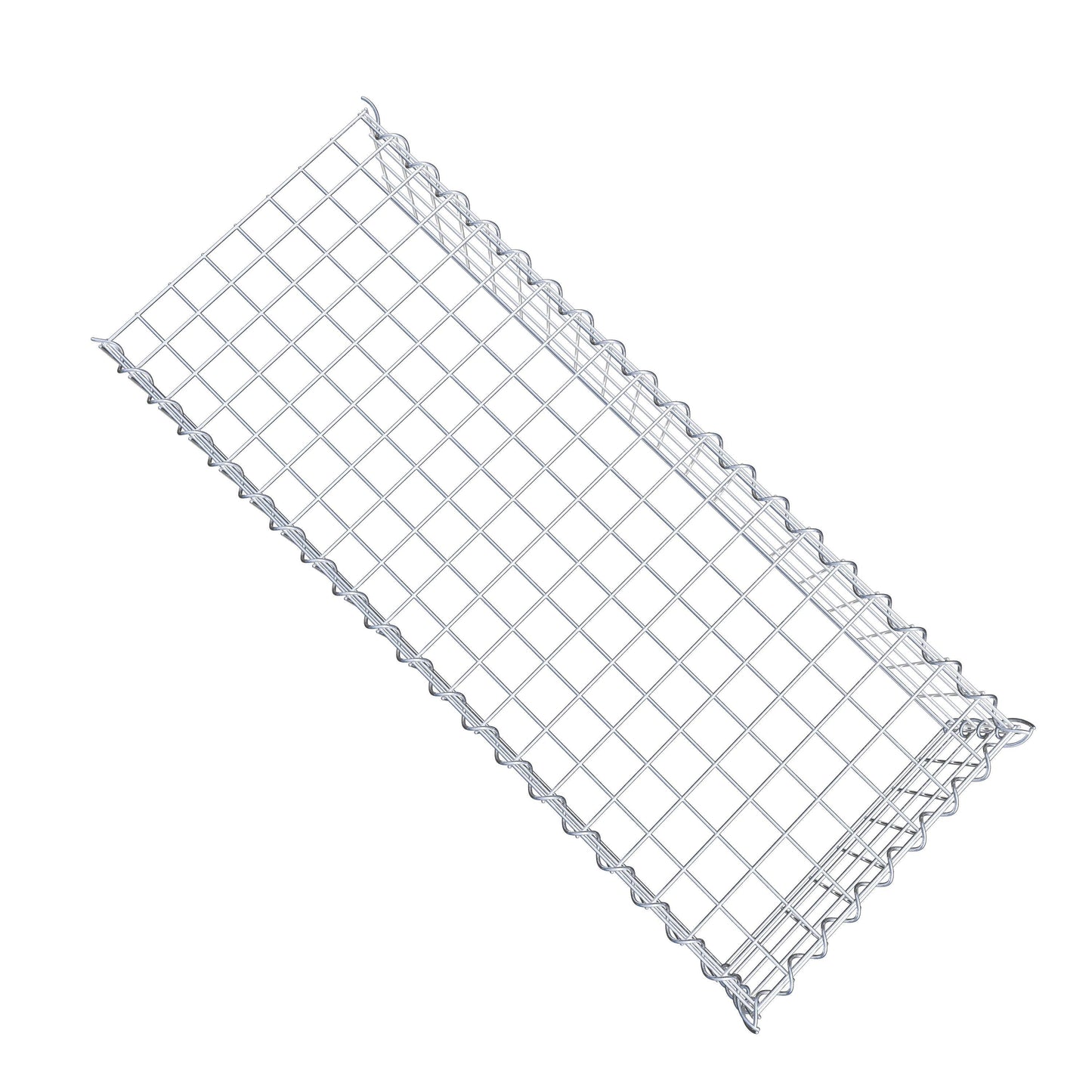 Gabion rapporté type 4 100 cm x 20 cm x 40 cm (L x H x P), mailles 5 cm x 5 cm, spirale