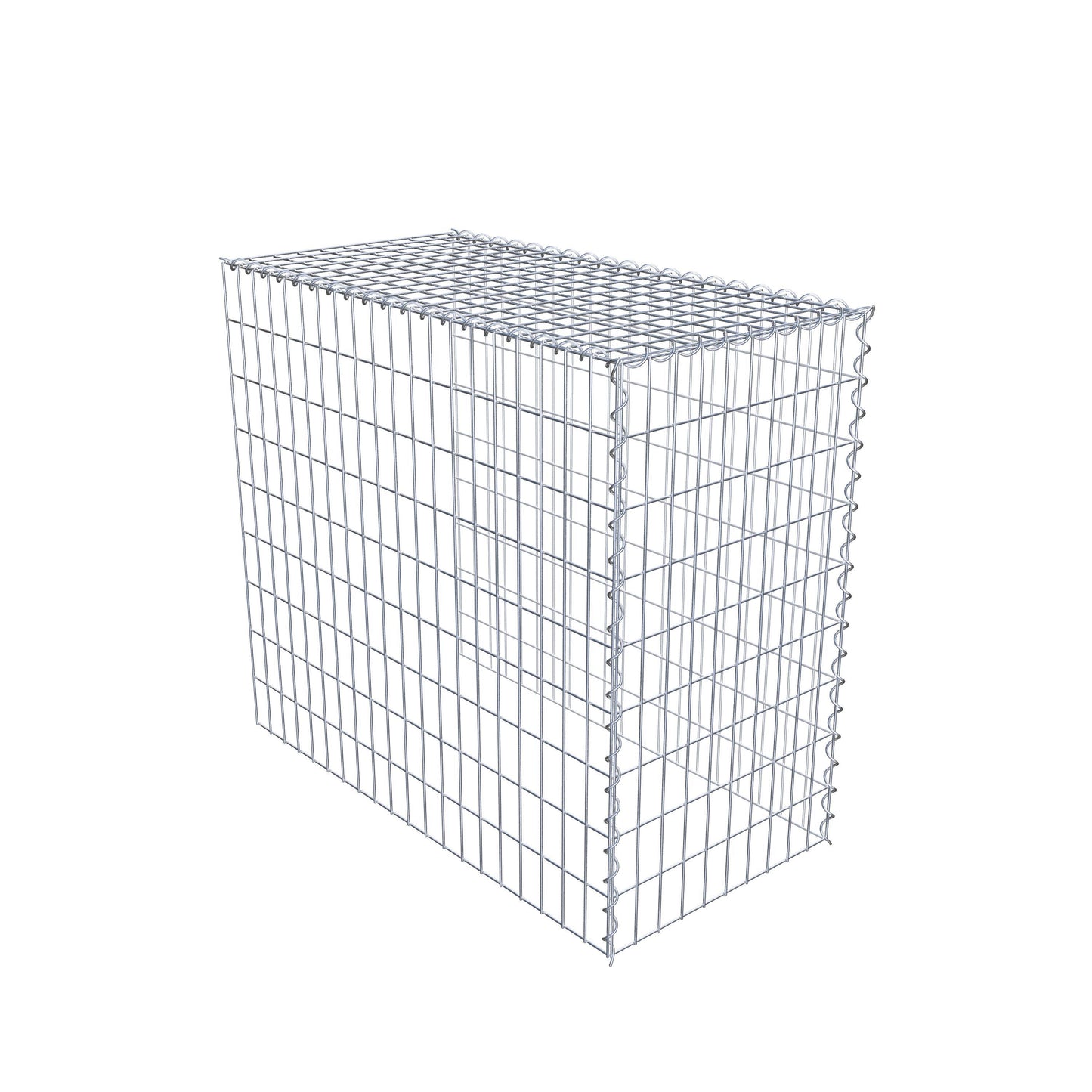Gabião tipo 4 100 cm x 90 cm x 50 cm (C x A x P), malhagem 5 cm x 10 cm, espiral