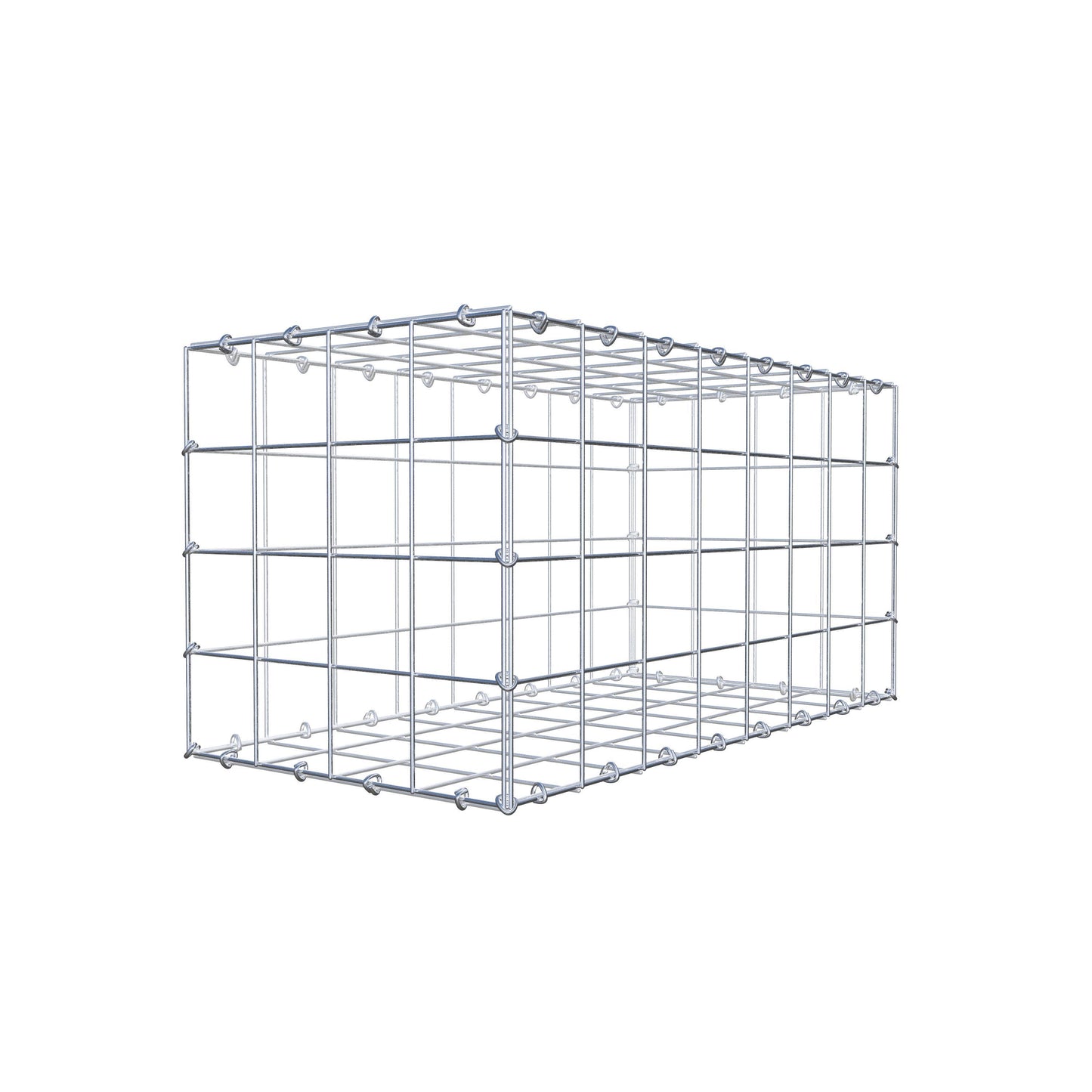 Gabião 80 cm x 40 cm x 40 cm (C x A x P), malhagem 10 cm x 10 cm, anel C