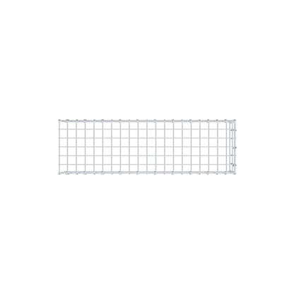 Monteret gabion type 4 100 cm x 20 cm x 30 cm (L x H x D), maskestørrelse 5 cm x 10 cm, C-ring
