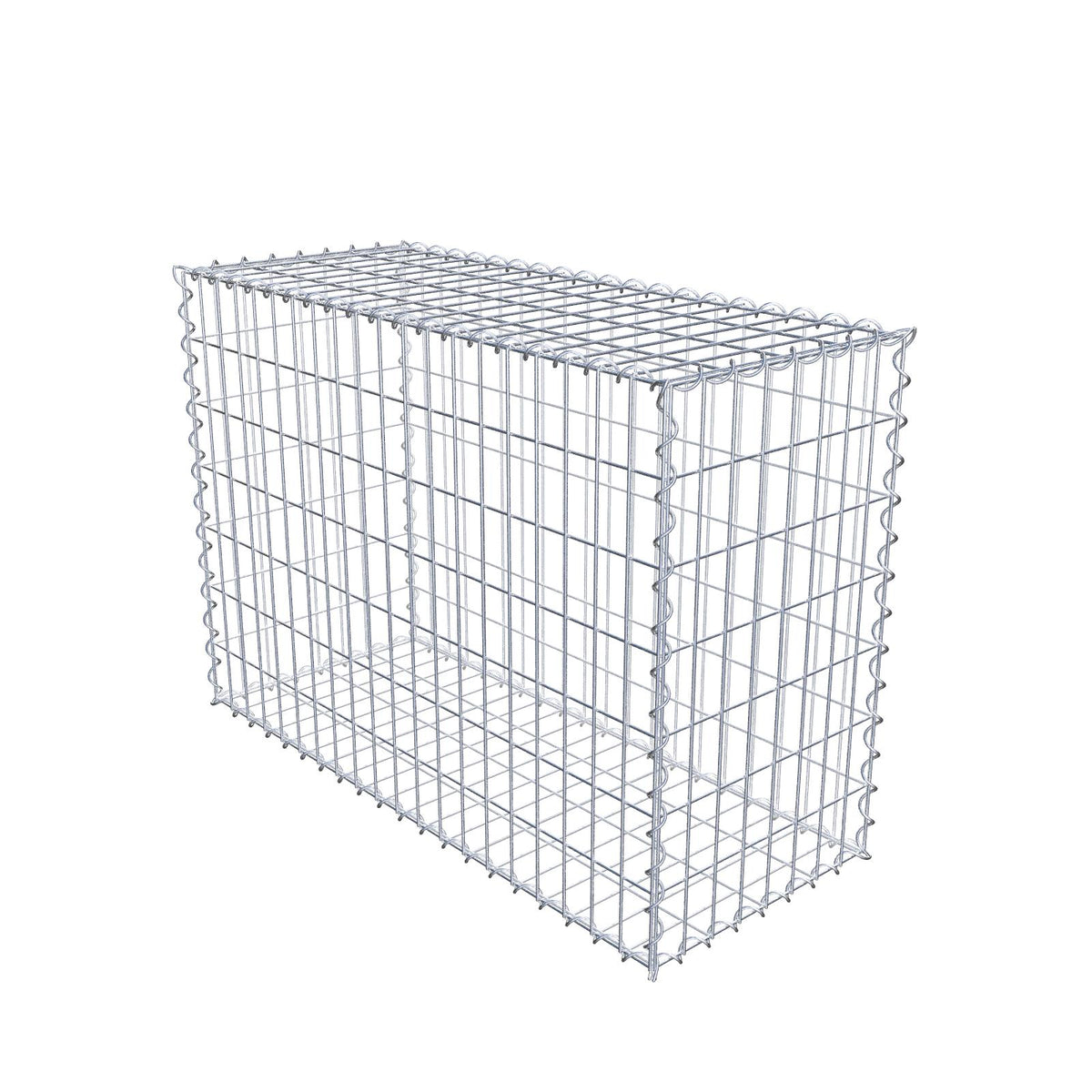 Gabion 100 cm x 70 cm x 40 cm (L x H x D), maskstorlek 5 cm x 10 cm, spiral