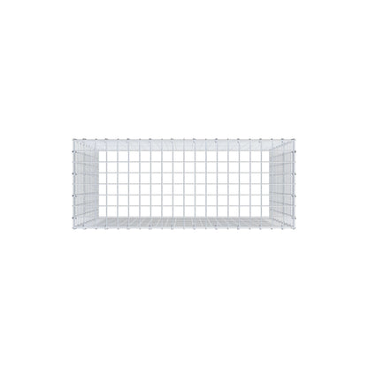 Typ 3 påbyggnadsgabion 100 cm x 90 cm x 40 cm (L x H x D), maskstorlek 5 cm x 5 cm, C-ring
