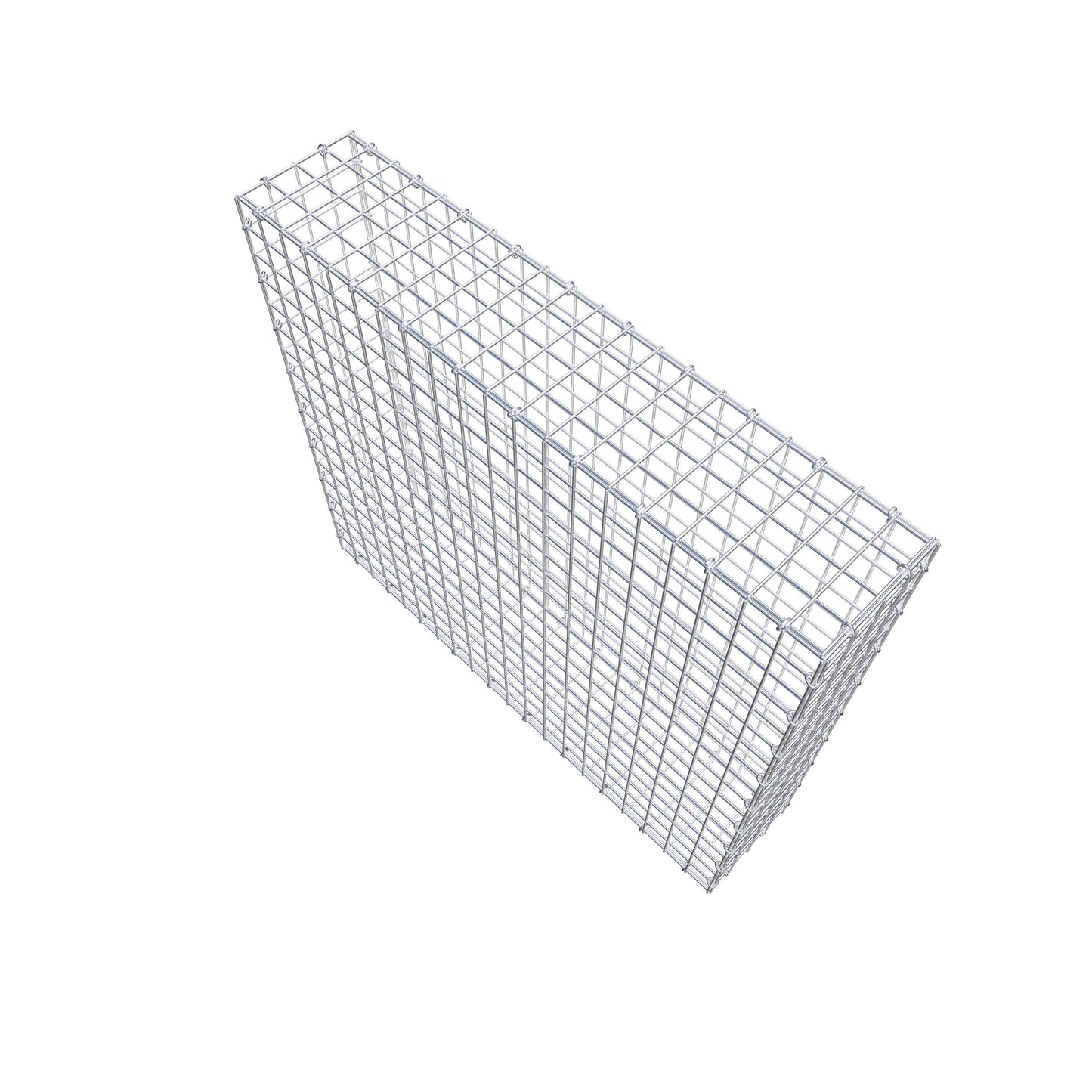 Gabion 100 cm x 90 cm x 20 cm (L x H x D), maskestørrelse 5 cm x 5 cm, C-ring