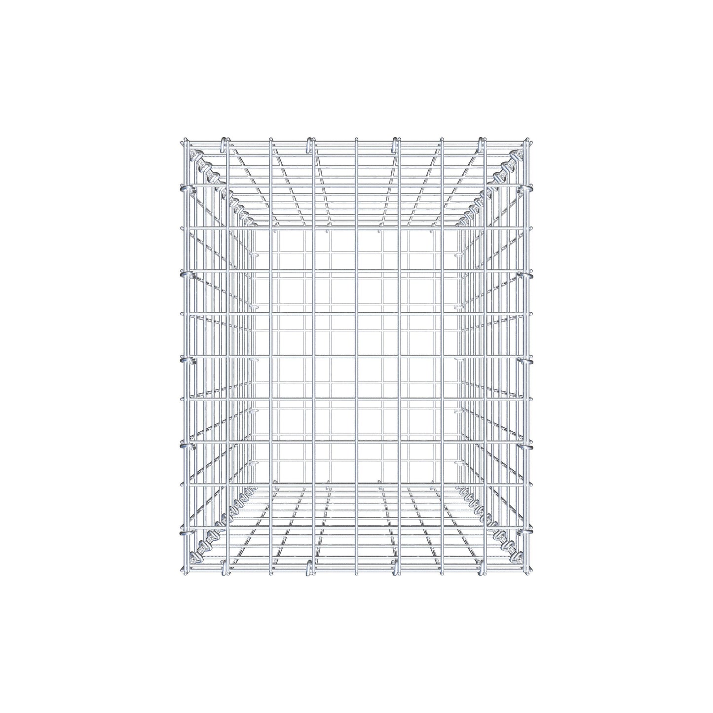 Gabione 100 cm x 40 cm x 50 cm (L x H x T), Maschenweite 5 cm x 10 cm, C-Ring