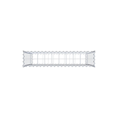 Gabião 100 cm x 100 cm x 20 cm (C x A x P), malhagem 10 cm x 10 cm, espiral