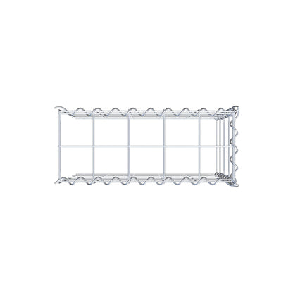 Gabião tipo 4 50 cm x 40 cm x 20 cm (C x A x P), malhagem 10 cm x 10 cm, espiral